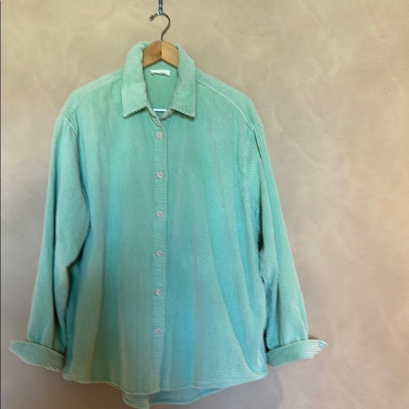 American Vintage Tops - American Vintage Women's  Mint Green Corduroy Shirt size M/L